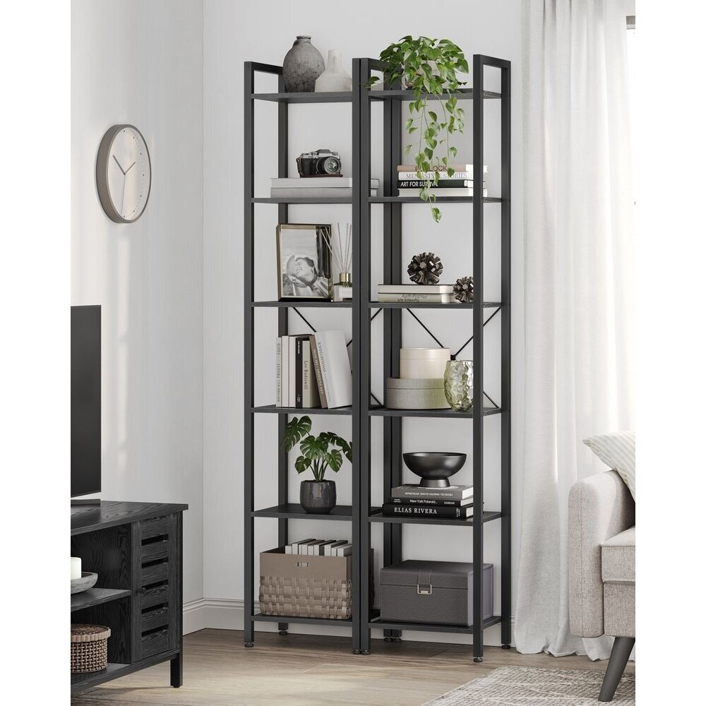 Industrinio stiliaus pastatoma 6 pakopų lentyna 1