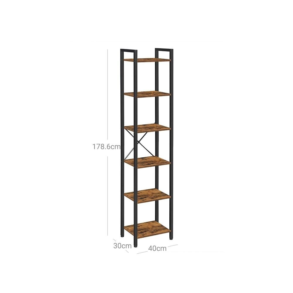 Industrinio stiliaus pastatoma 6 pakopų lentyna 5