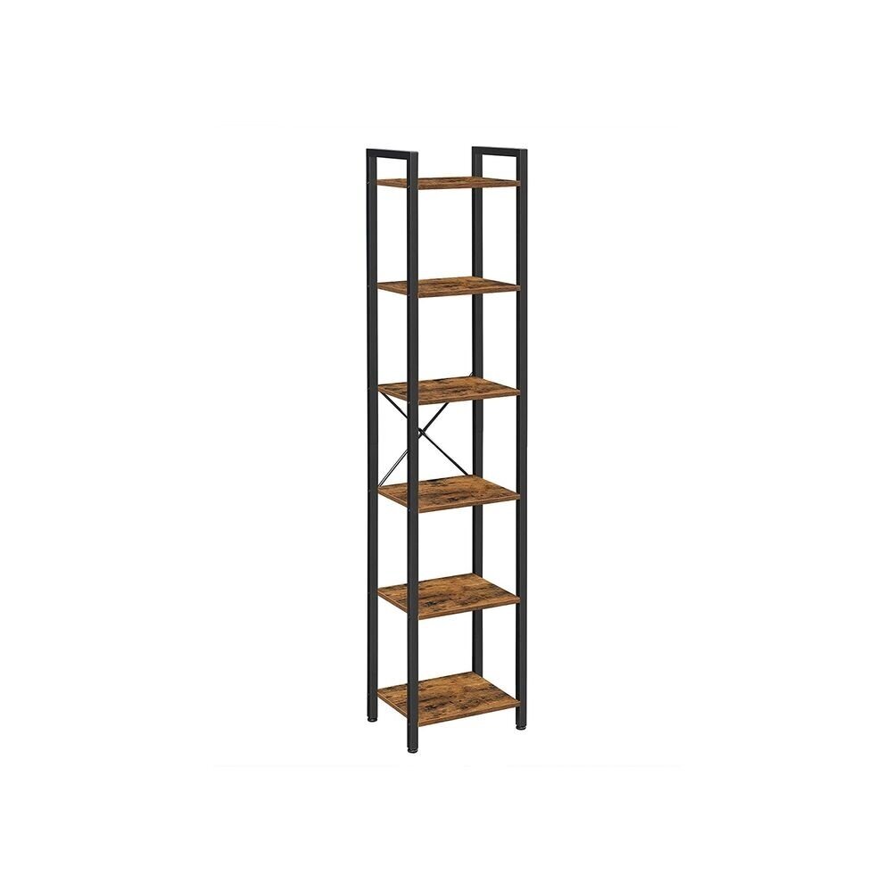Industrinio stiliaus pastatoma 6 pakopų lentyna