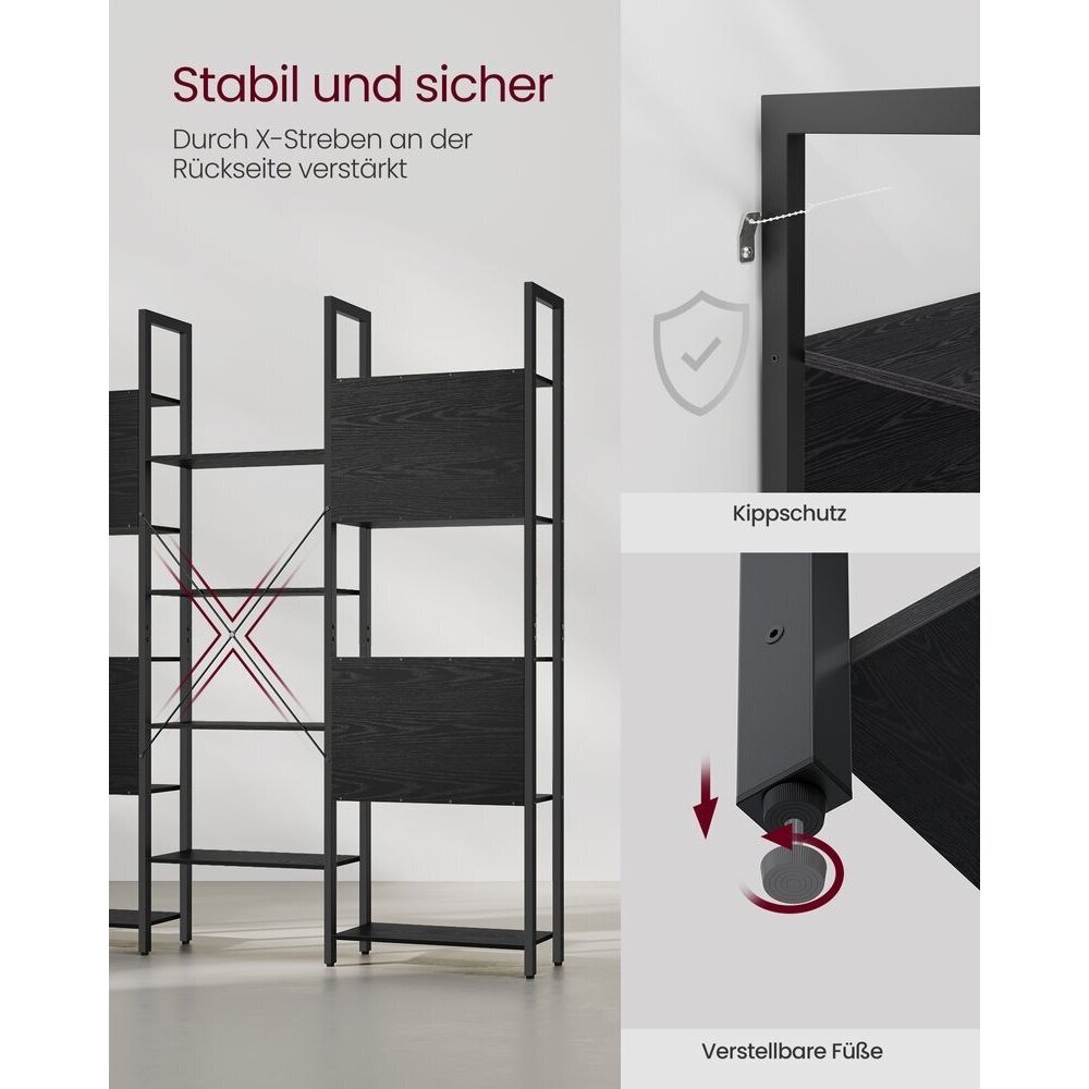 Industrinio stiliaus pastatomų lentynų derinys 4 Industrinio stiliaus pastatomų lentynų derinys 4