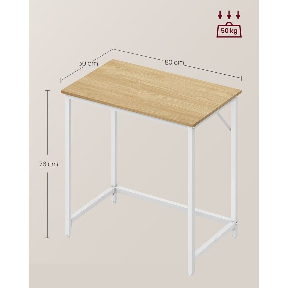 Industrinio stiliaus rašomasis stalas, 76 x 80 x 50 cm 5