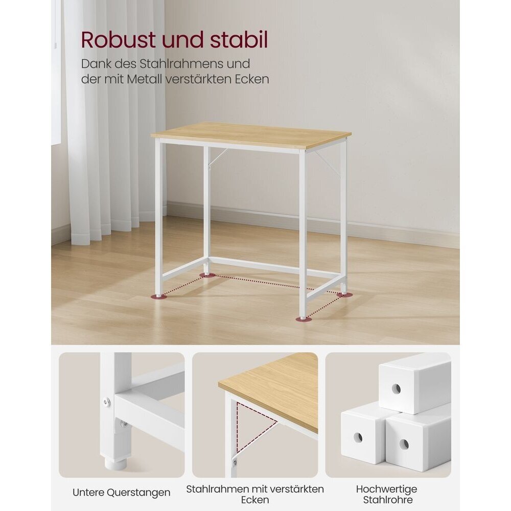 Industrinio stiliaus rašomasis stalas, 76 x 80 x 50 cm 4 Industrinio stiliaus rašomasis stalas, 76 x 80 x 50 cm 4