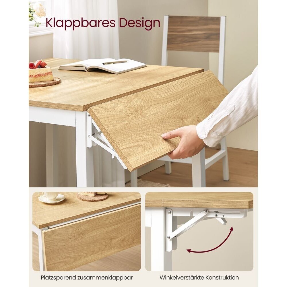 Industrinio stiliaus valgomojo stalas, 120 x 78 cm 3 Industrinio stiliaus valgomojo stalas, 120 x 78 cm 3