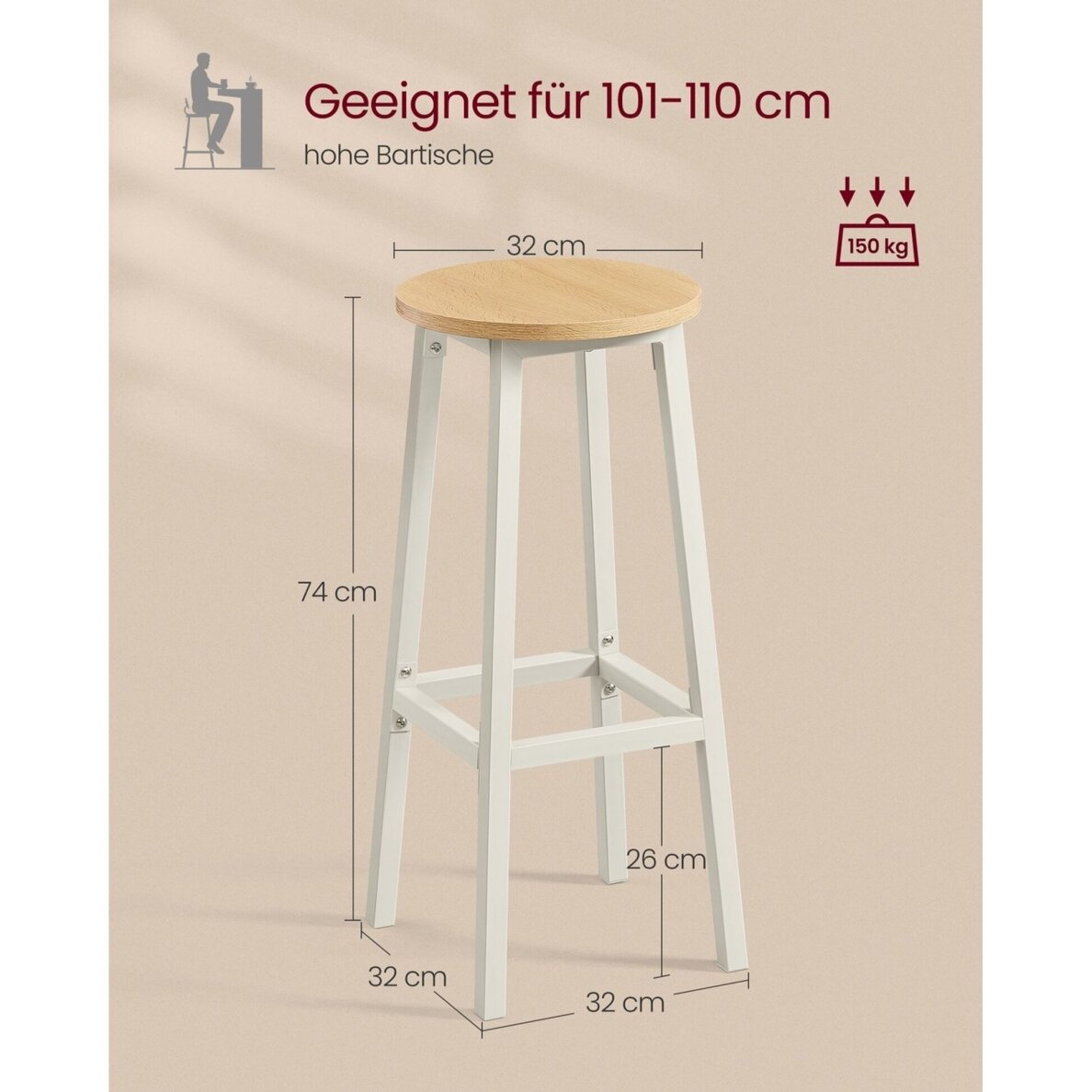 Industrinio stiliaus baro kėdės, 2 vnt (Ekspozicinė prekė) 5