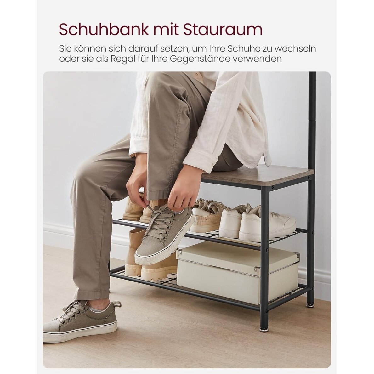 Industrinio stiliaus pastatoma drabužių kabykla 6 Industrinio stiliaus pastatoma drabužių kabykla 6