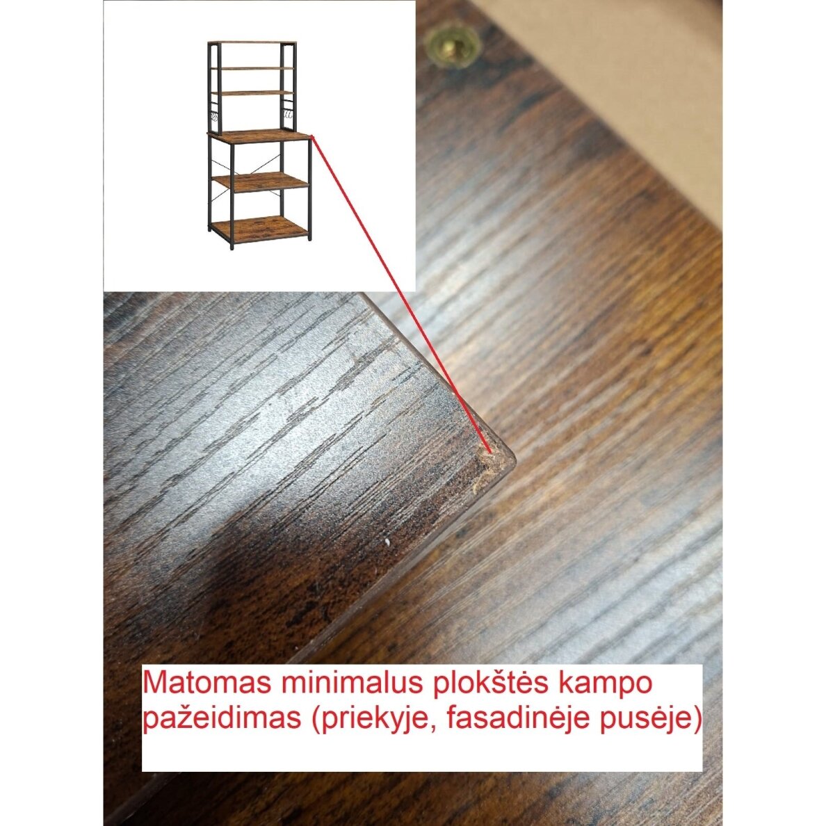 Pastatoma lentyna metaliniu rėmu (Transportavimo defektas) 9