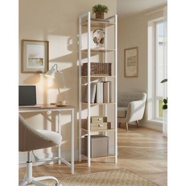 Industrinio stiliaus pastatoma 6 pakopų lentyna
