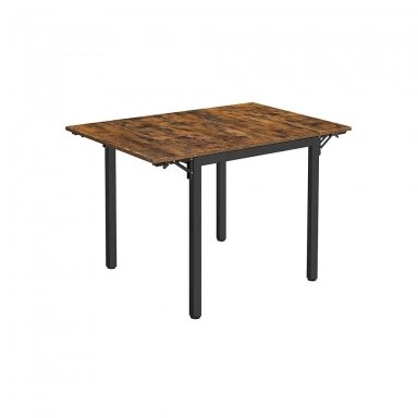 Industrinio stiliaus valgomojo stalas, 120 x 78 cm