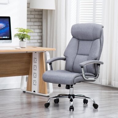 Pilka ergonominė biuro kėdė