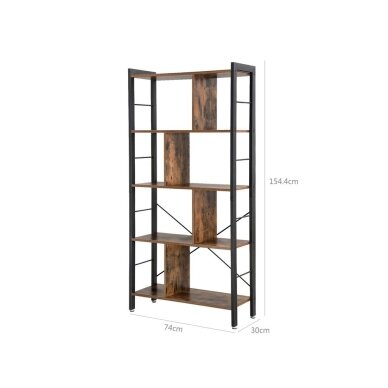 Industrinio stiliaus 8 skyrių pastatoma lentyna 7 Industrinio stiliaus 8 skyrių pastatoma lentyna 7