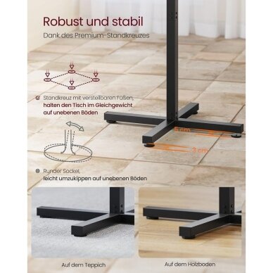 Industrinio stiliaus apvalus baro stalas 4