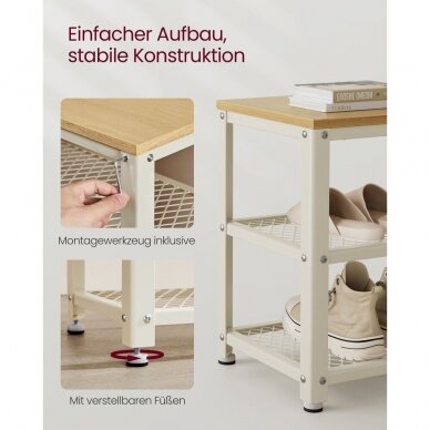 Industrinio stiliaus batų suoliukas 5 Industrinio stiliaus batų suoliukas 5