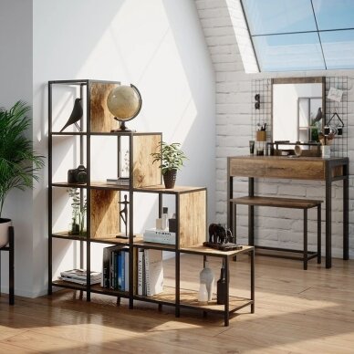 Industrinio stiliaus pastatoma 10 skyrių lentyna FYRK 1 Industrinio stiliaus pastatoma 10 skyrių lentyna FYRK 1
