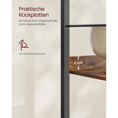Industrinio stiliaus pastatoma 5 pakopų lentyna 4 Industrinio stiliaus pastatoma 5 pakopų lentyna 4