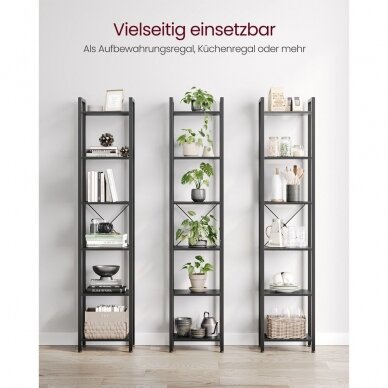 Industrinio stiliaus pastatoma 6 pakopų lentyna 3 Industrinio stiliaus pastatoma 6 pakopų lentyna 3