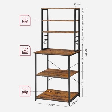 Pastatoma lentyna metaliniu rėmu (Transportavimo defektas) 8 Pastatoma lentyna metaliniu rėmu (Transportavimo defektas) 8