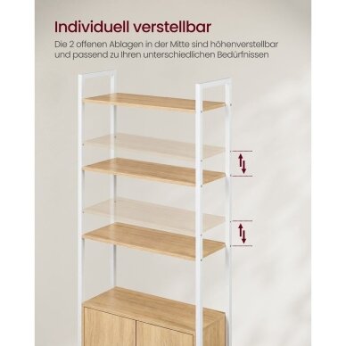 Industrinio stiliaus pastatoma spintelė su lentynomis 4