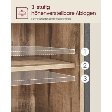 Industrinio stiliaus pastatoma spintelė su stumdomomis durelėmis 4 Industrinio stiliaus pastatoma spintelė su stumdomomis durelėmis 4