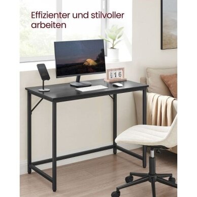 Industrinio stiliaus rašomasis stalas, 100 x 50 cm (Ekspozicinė prekė) 3 Industrinio stiliaus rašomasis stalas, 100 x 50 cm (Ekspozicinė prekė) 3
