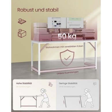 Industrinio stiliaus rašomasis stalas, 76 x 160 x 60 cm 2 Industrinio stiliaus rašomasis stalas, 76 x 160 x 60 cm 2