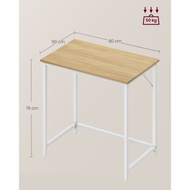Industrinio stiliaus rašomasis stalas, 76 x 80 x 50 cm 5 Industrinio stiliaus rašomasis stalas, 76 x 80 x 50 cm 5