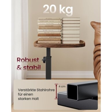 Industrinio stiliaus reguliuojamo aukščio šoninis staliukas 4 Industrinio stiliaus reguliuojamo aukščio šoninis staliukas 4