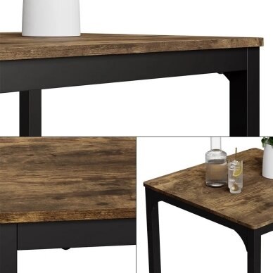 Industrinio stiliaus valgomojo stalas FYRK, 75 x 70 x 70 cm 4 Industrinio stiliaus valgomojo stalas FYRK, 75 x 70 x 70 cm 4