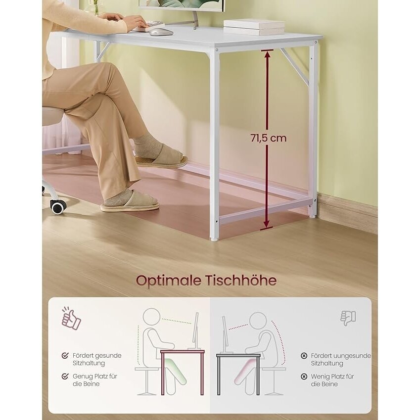 Industrinio stiliaus rašomasis stalas, 76 x 160 x 60 cm 3