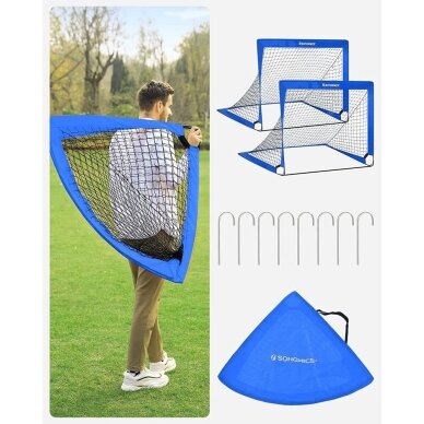 Išskleidžiami Pop-Up futbolo vartai, 2 vnt 5