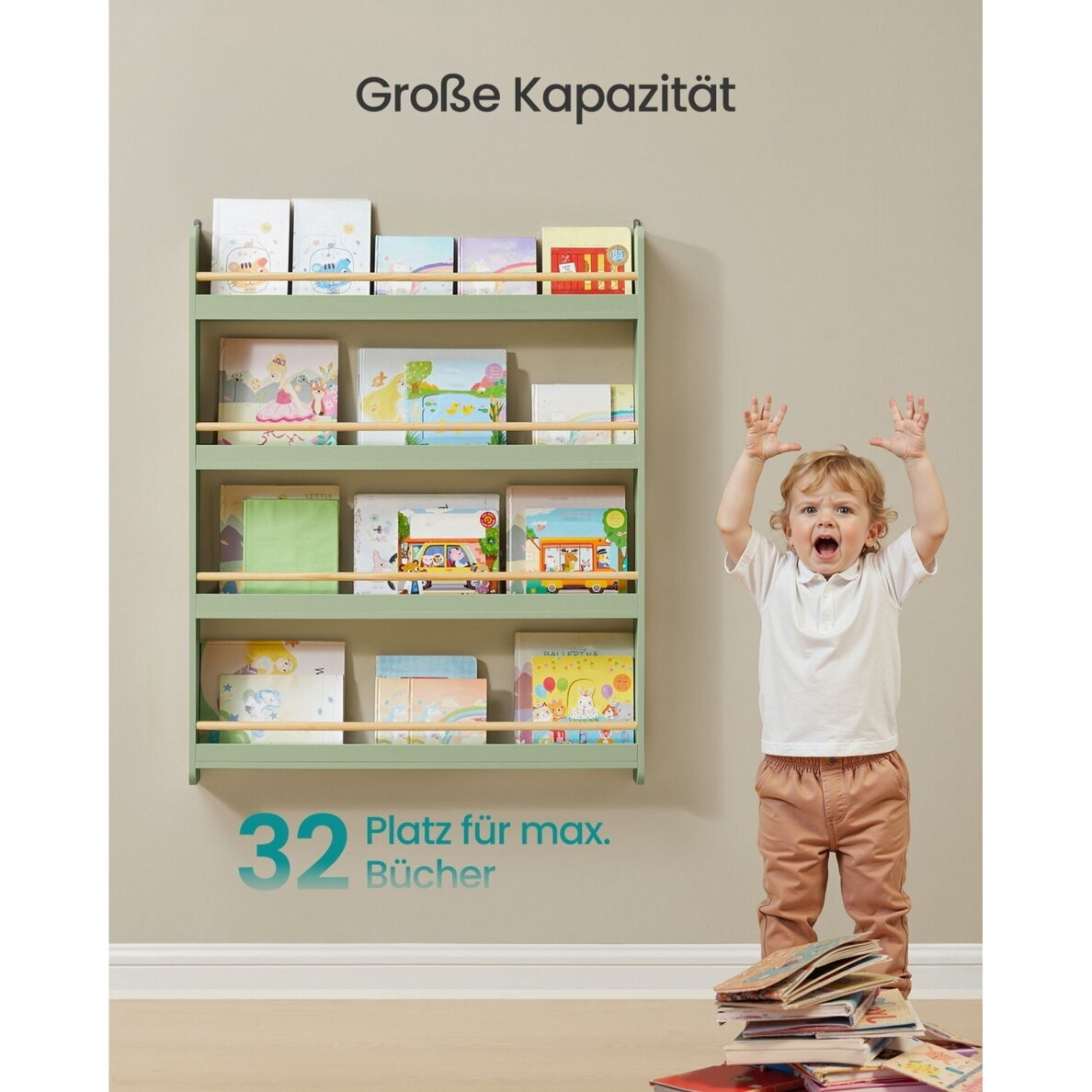 Itin siaura pakabinama 4 pakopų lentyna 6