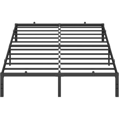 Juodas metalinis lovos rėmas, 160 x 200 cm
