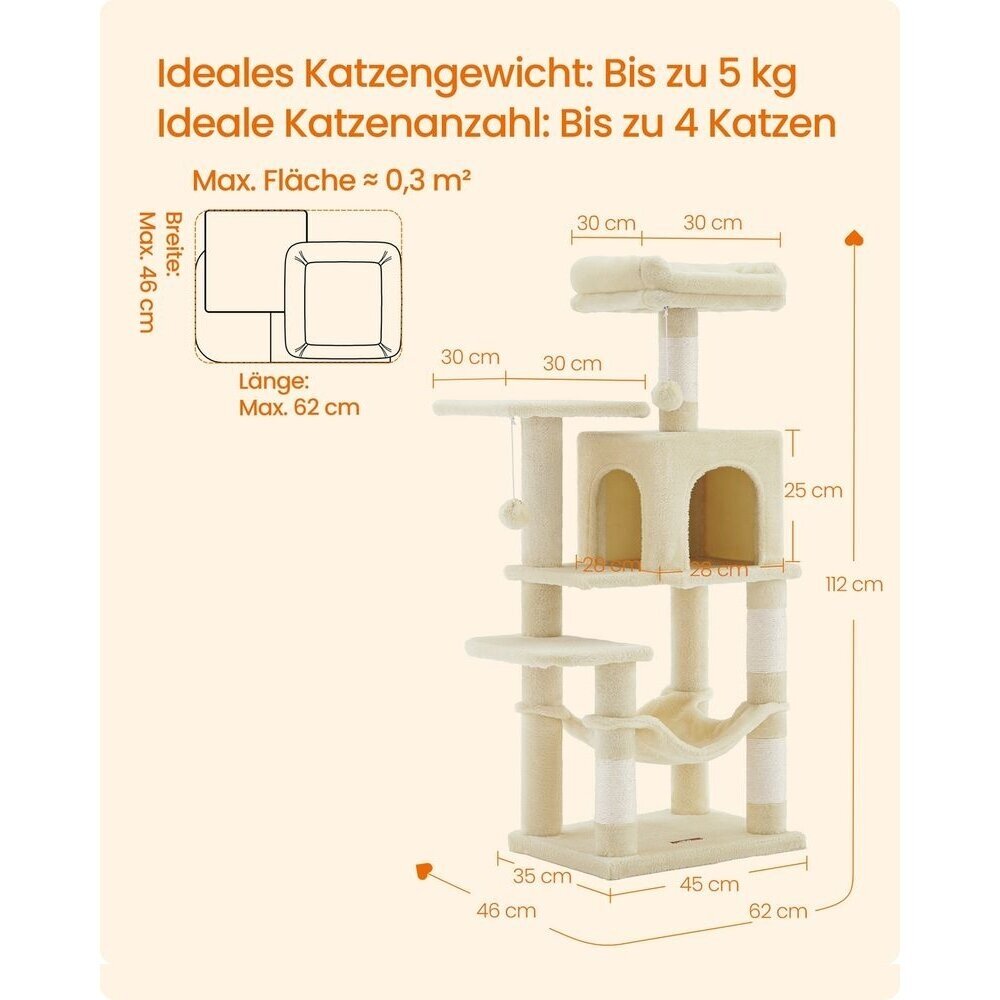 Kačių namelis - draskyklė, 112 x 62 x 46 cm 8 Kačių namelis - draskyklė, 112 x 62 x 46 cm 8