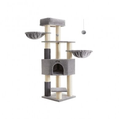 Kačių namelis - draskyklė XXL, 160 x 50 x 50 cm