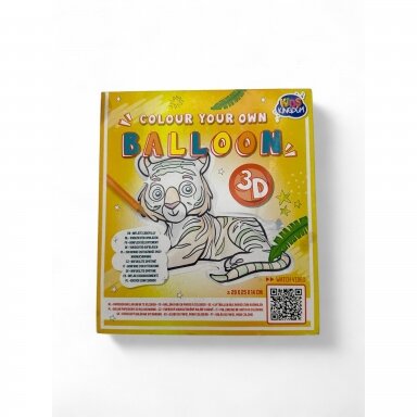 KIDS KINGDOM kūrybinis rinkinys vaikams "nuspalvink savo 3D balioną"