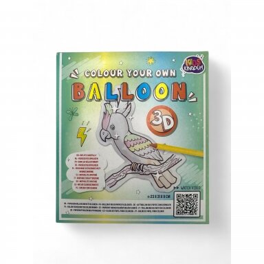 KIDS KINGDOM kūrybinis rinkinys vaikams "nuspalvink savo 3D balioną"