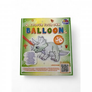 KIDS KINGDOM kūrybinis rinkinys vaikams "nuspalvink savo 3D balioną"