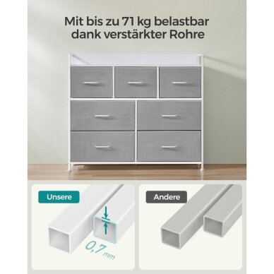 Komoda su tekstiliniais stalčiais 4 Komoda su tekstiliniais stalčiais 4