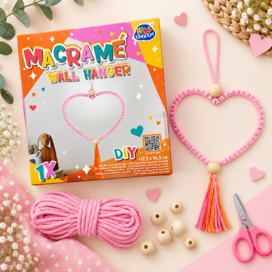 Kūrybinis rinkinys "Macrame" širdis 3