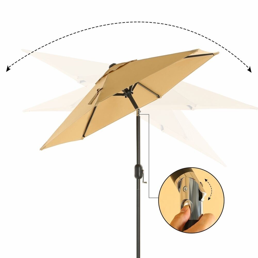 Lauko skėtis, Ø 200 cm 5 Lauko skėtis, Ø 200 cm 5