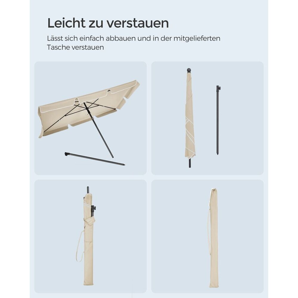 Lauko skėtis su transportavimo krepšiu, 230 x 150 cm (Ekspozicinė prekė) 4 Lauko skėtis su transportavimo krepšiu, 230 x 150 cm (Ekspozicinė prekė) 4