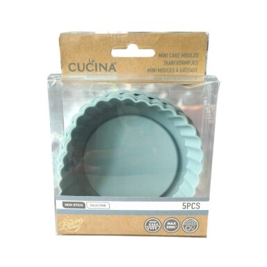 LA CUCINA silikoninė kepimo forma, 5 vnt
