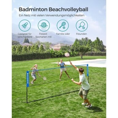 Lauko badmintono tinklas, 3 m