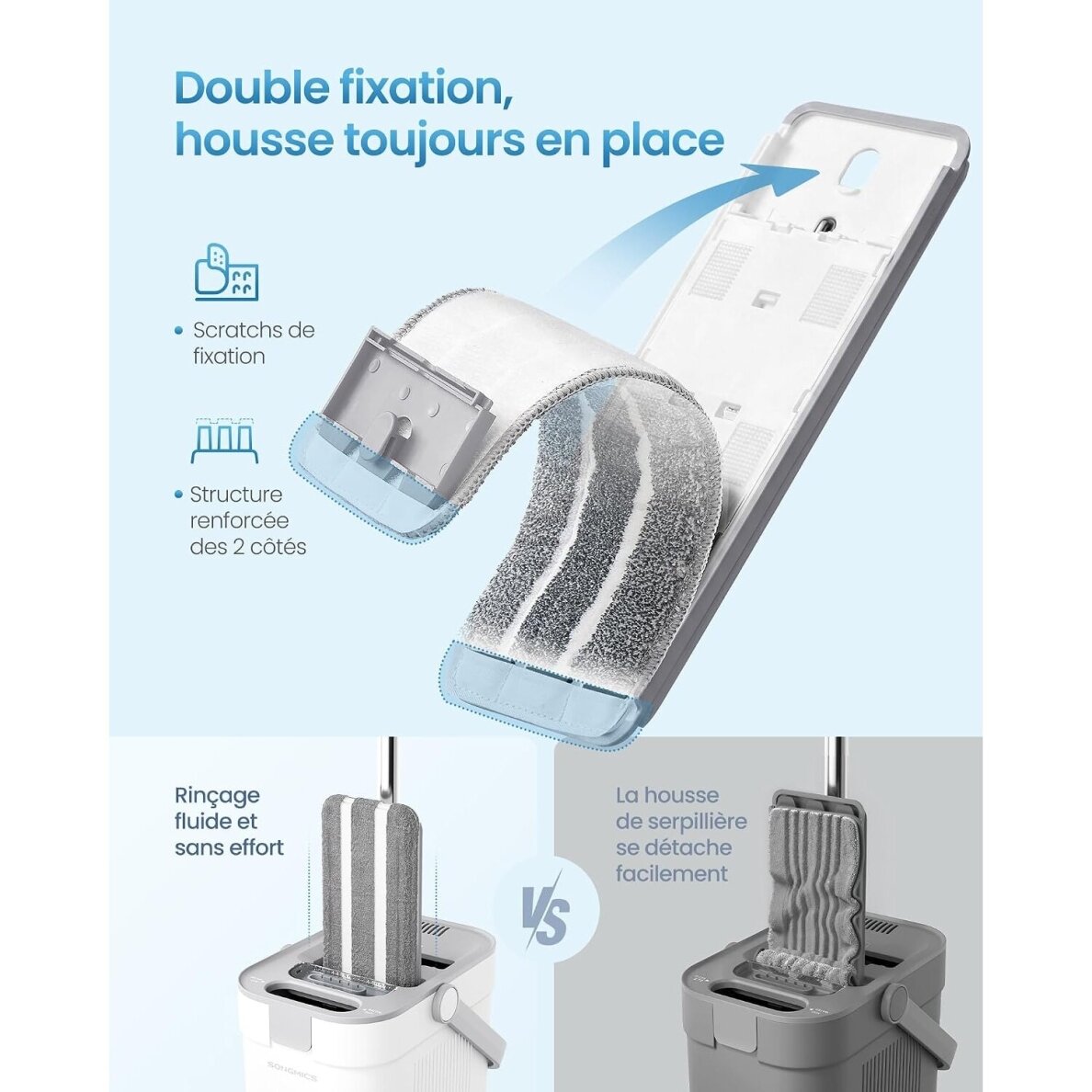 Grindų plovimo šluota su kibiru 6