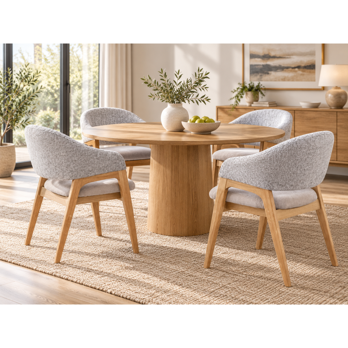 LINEA NATURA tekstilinė valgomojo kėdė 1 LINEA NATURA tekstilinė valgomojo kėdė 1
