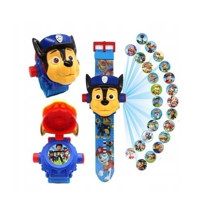 PAW PATROL vaikiškas laikrodis su projektoriumi 3