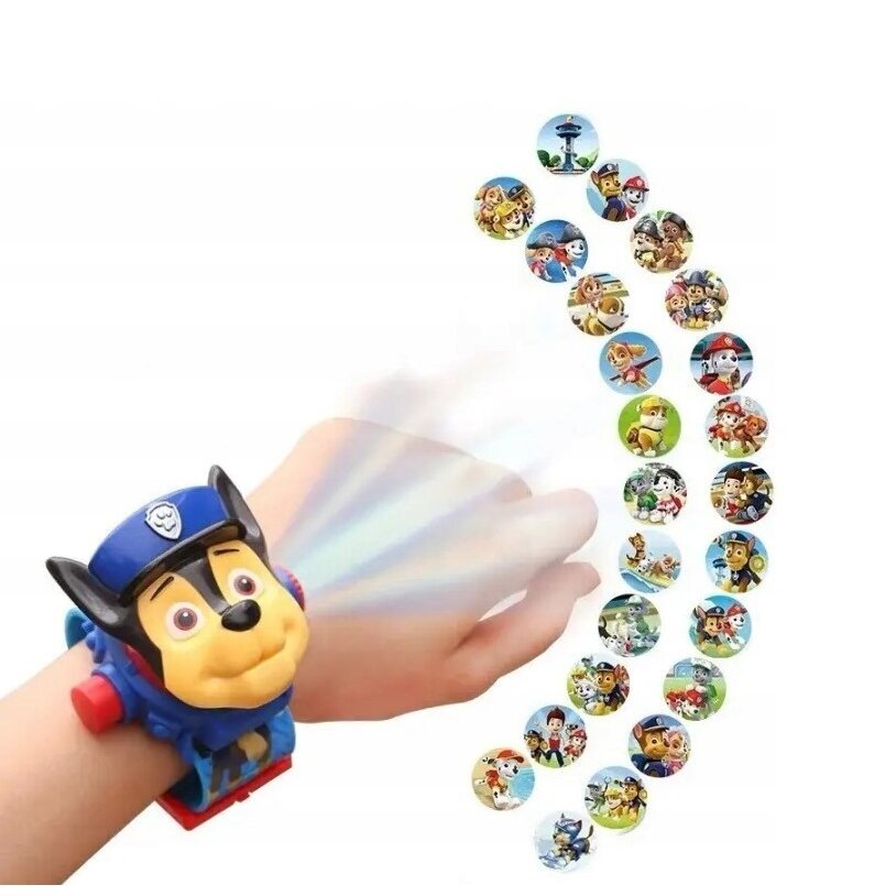 PAW PATROL vaikiškas laikrodis su projektoriumi 2