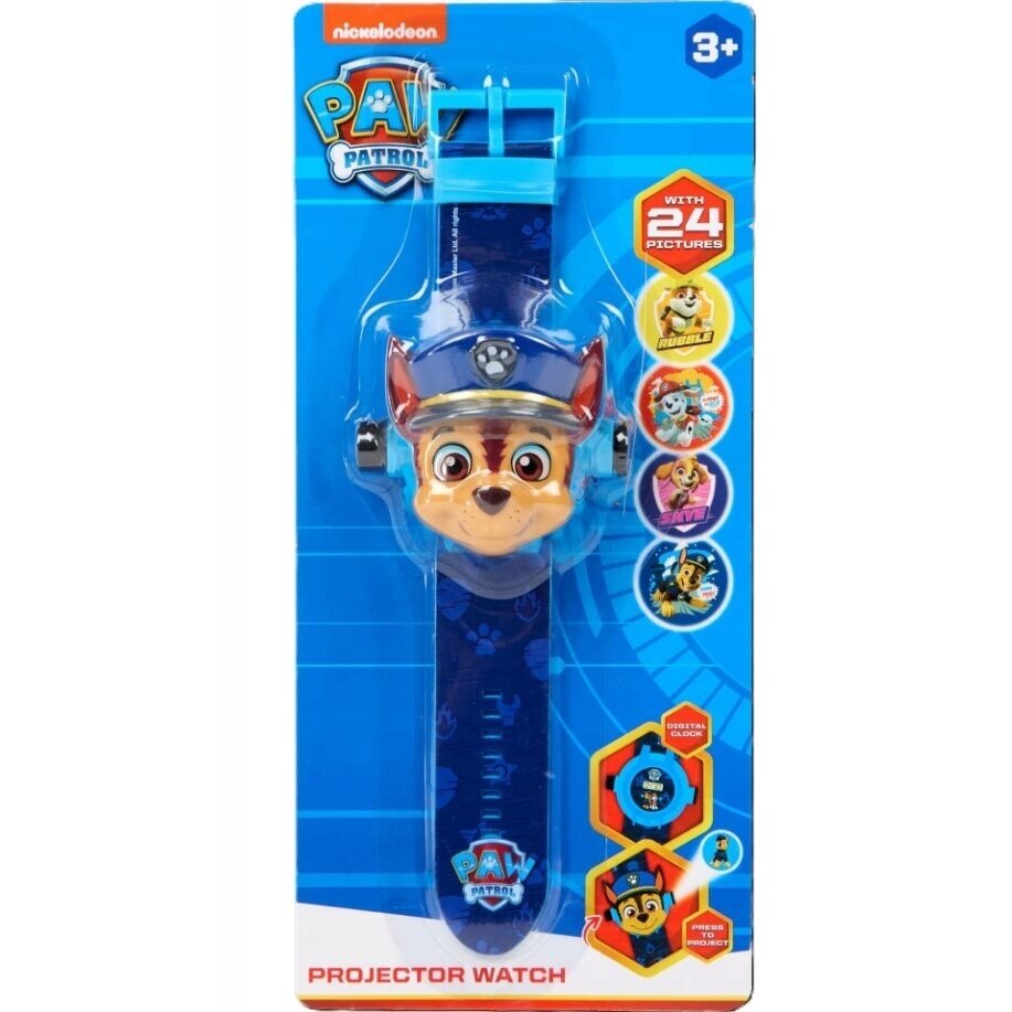 PAW PATROL vaikiškas laikrodis su projektoriumi PAW PATROL vaikiškas laikrodis su projektoriumi