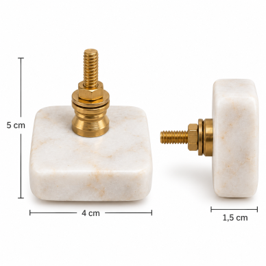 Marmurinės baldų rankenėlės, 2 vnt 4