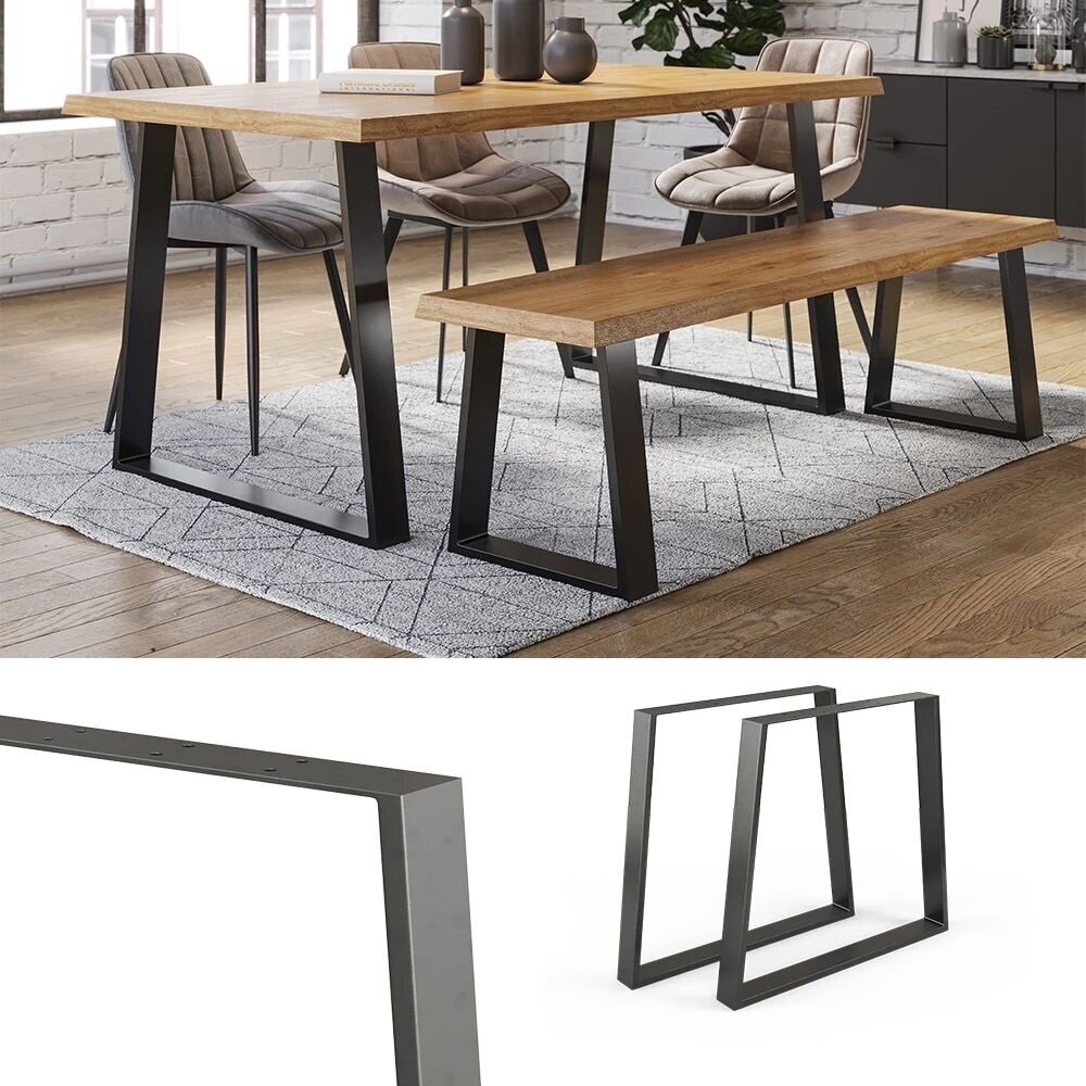 Metalinės stalo kojos 72 cm, 2 vnt 1