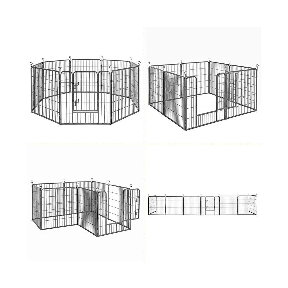 Metalinis aptvaras gyvūnams, 80 x 163 x 163 cm 3 Metalinis aptvaras gyvūnams, 80 x 163 x 163 cm 3